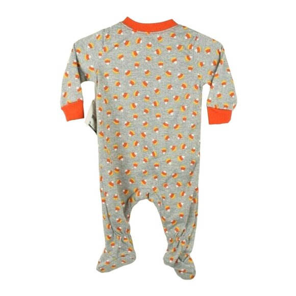 Halloween Sleep and Play Candy Corn One Piece Sleeper Size 0-3 Months (New) - Picture 3 of 4